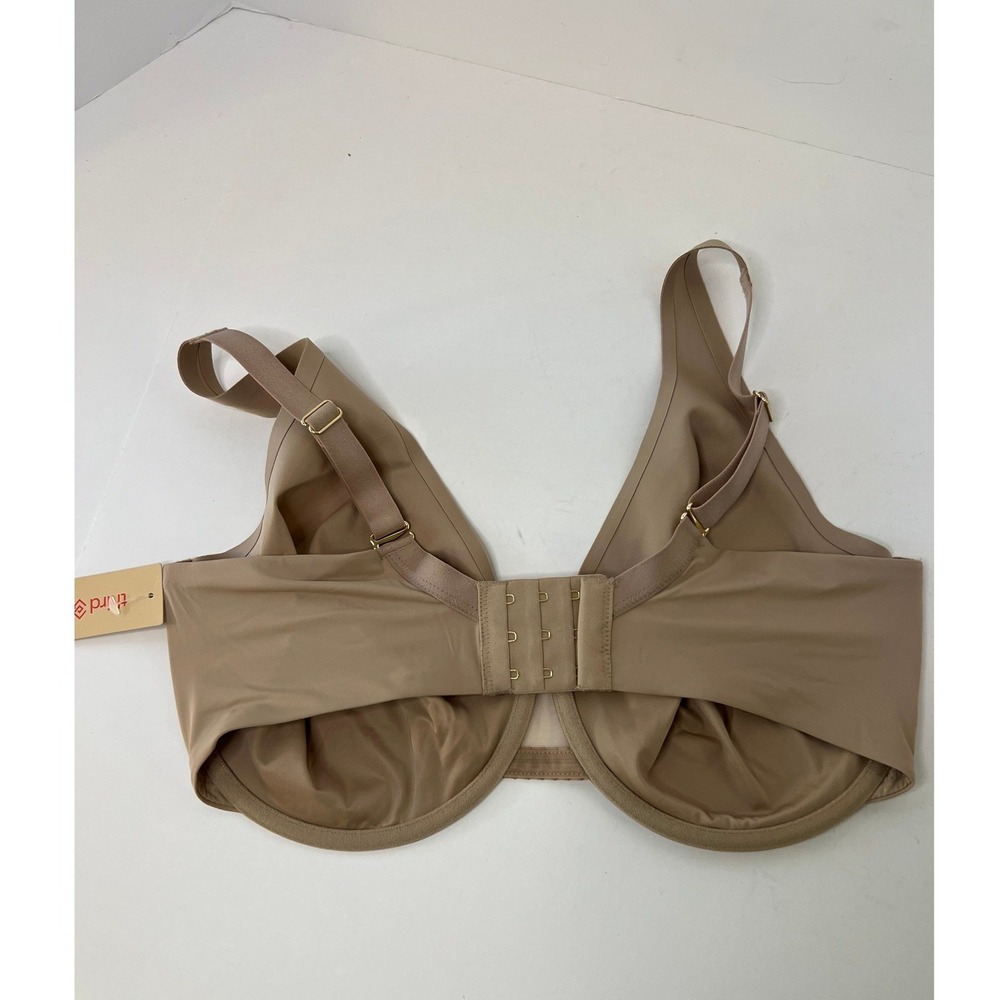 Womens Third Love 24/7 Unlined Minimizer Bra Underwire Warm Taupe NWT 36F - Picture 2 of 6
